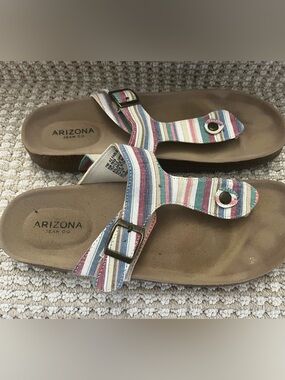 Arizona Jean Company - Women’s Multicolor Striped Sandals